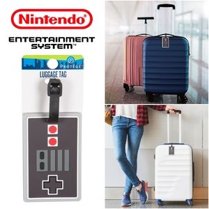 🏷NWT! Nintendo Travel Luggage Backpack ID Card Tag NES Video Game Controller